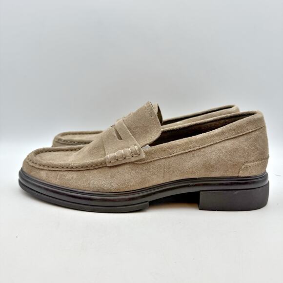 Aldo Mens Tucker Penny Loafers US 8 EU 41 Taupe Beige Suede Slip On NWOB main image 9